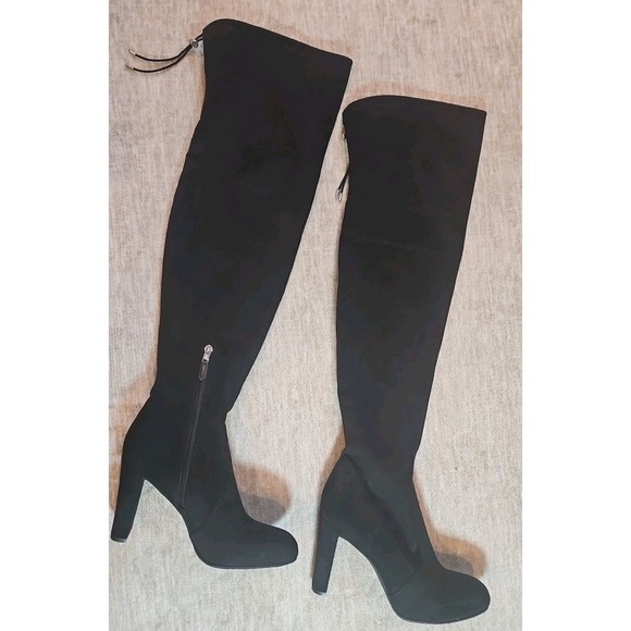Sam Edelman Over Knee Suede Black Kent Boot Size 9.5 - Picture 1 of 7